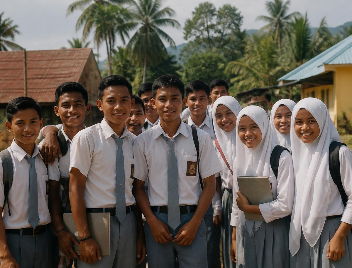 High school students in Bone Bolango, Gorontalo